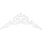 Ekena Millwork Pitch Baile Architectural Grade PVC Gable Pediment, 48"W x 20"H x 1"P (10/12) GPP048X020X100BAI - alternate 2